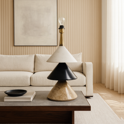 Tiered Cone Lamp