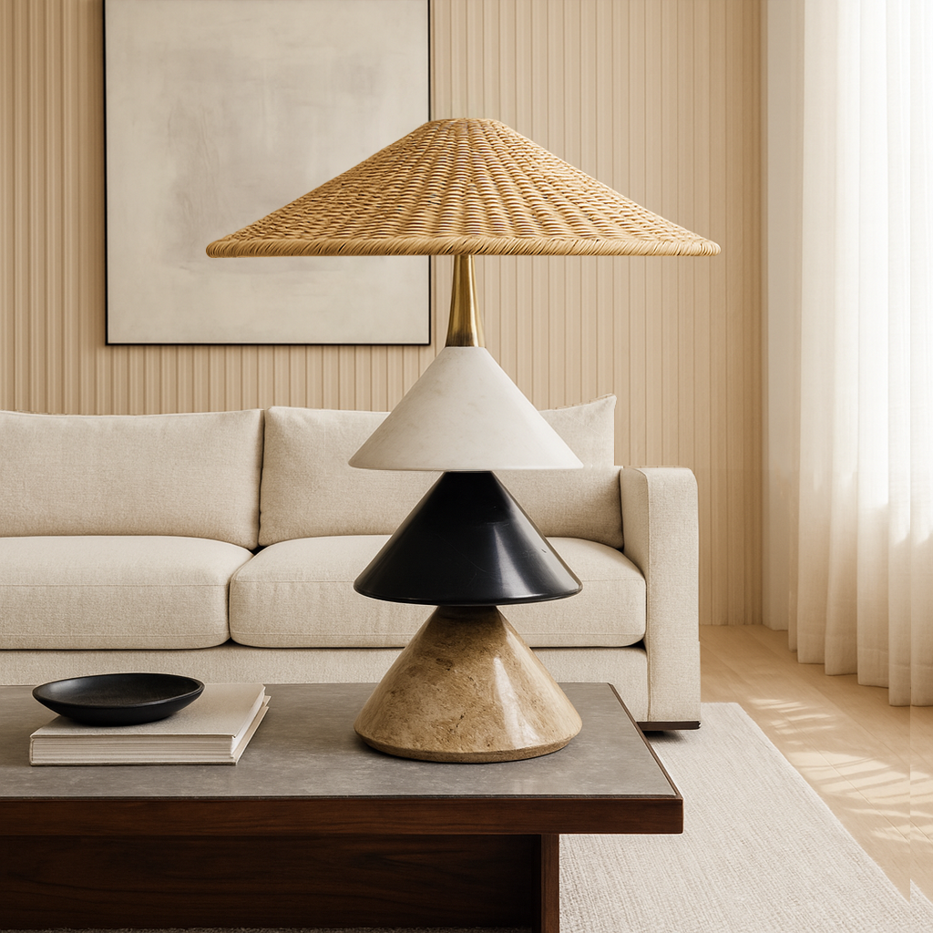 Tiered Cone Lamp