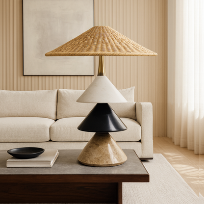 Tiered Cone Lamp