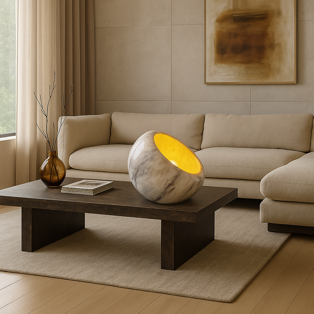 Bowl Lamp - Gray