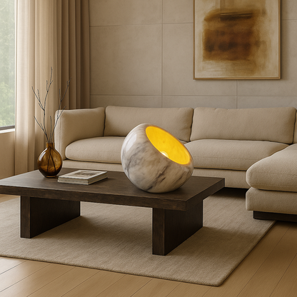 Bowl Lamp - Gray