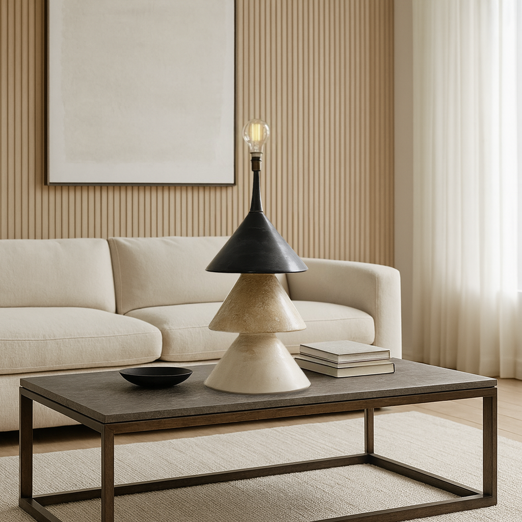 Tiered Cone Lamp