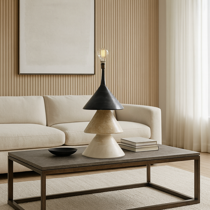 Tiered Cone Lamp