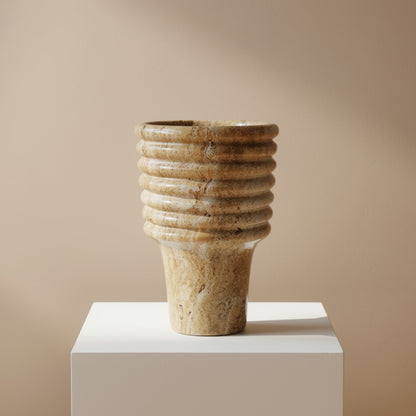 Echo Vase - Travertine