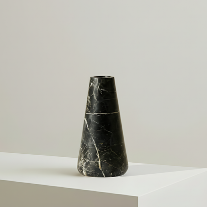 Funnel Vase - Black Polish