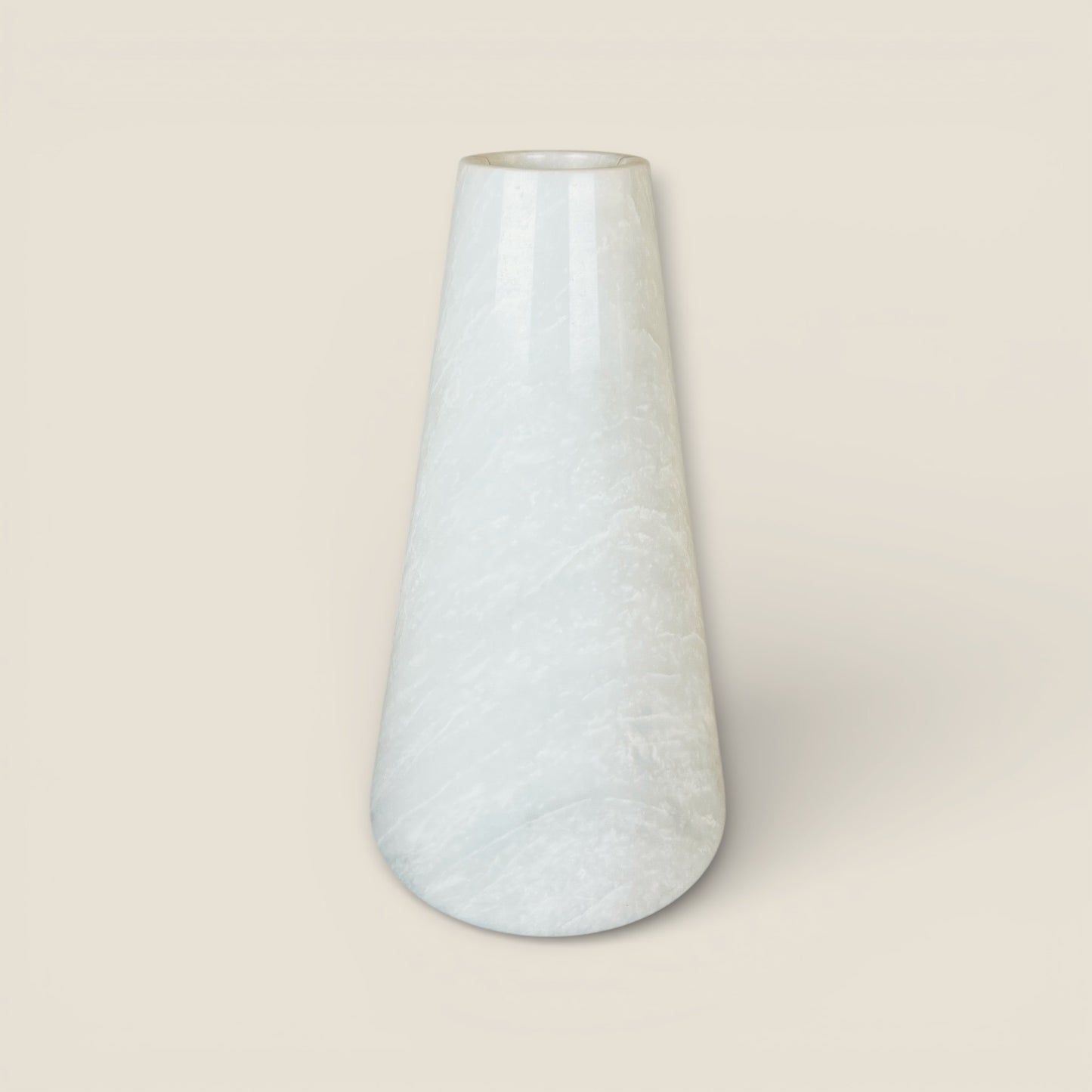 Funnel Vase - White