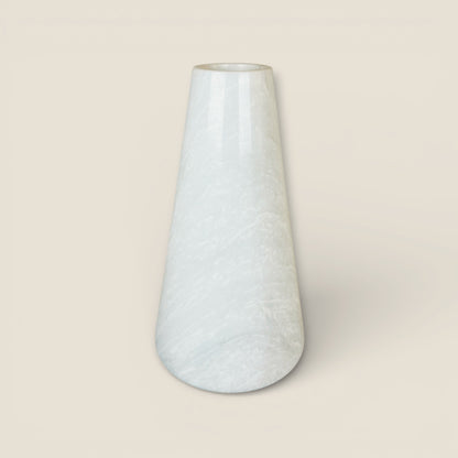 Funnel Vase - White