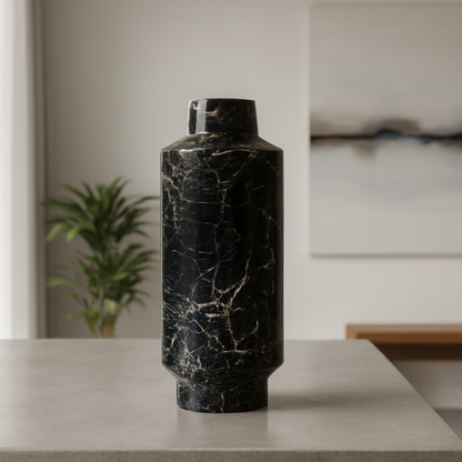 Cylindrical Vase - Black