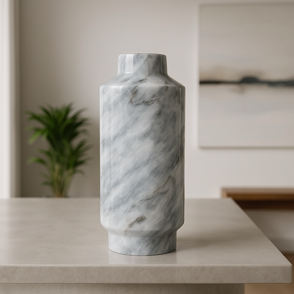 Cylindrical Vase - Gray