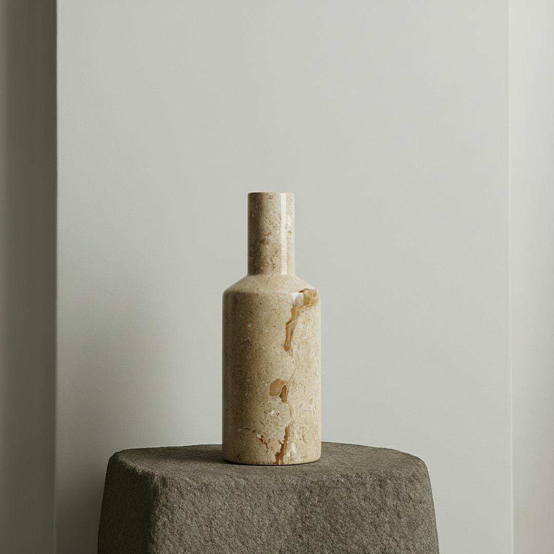 Bottled Vase - Beige