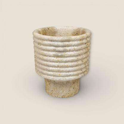 Echo Vase - Travertine
