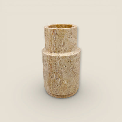 Tiered Vase - Travertine