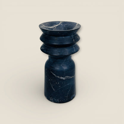 Ribbed Vase - Black