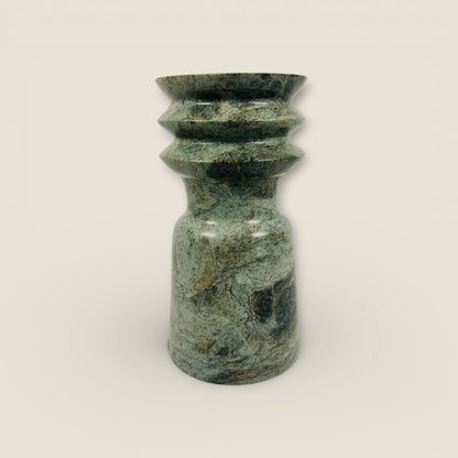 Ribbed Vase - Green