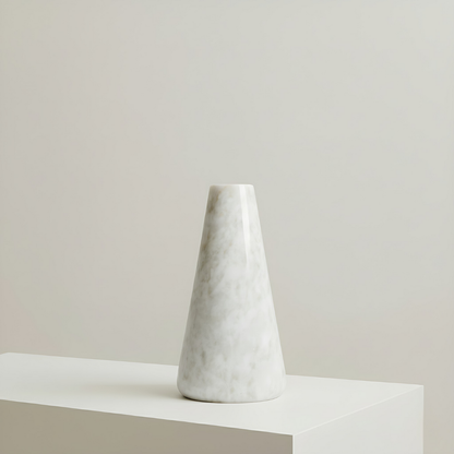 Funnel Vase - Cheetah White