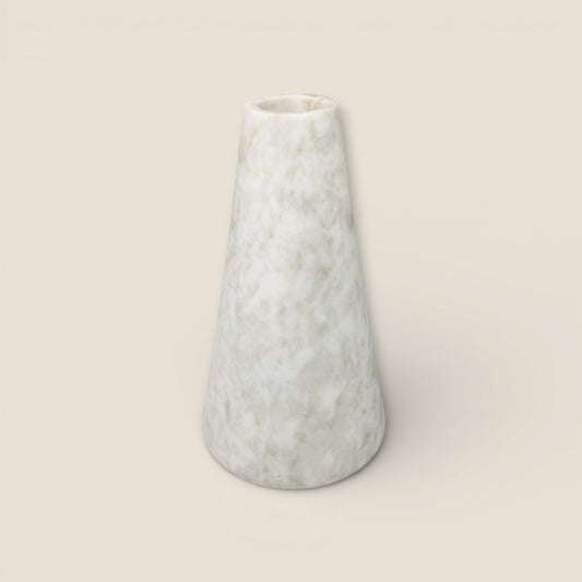 Funnel Vase - Cheetah White