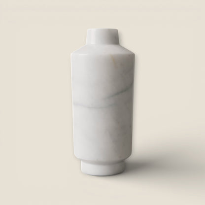 Cylindrical Vase - White