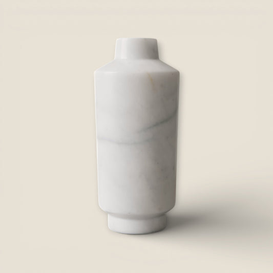 Cylindrical Vase - White