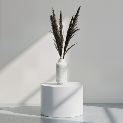 Cylindrical Vase - Cheetah White