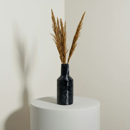 Bottled Vase - Black & Blue