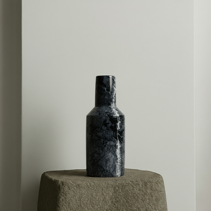 Bottled Vase - Black & Blue