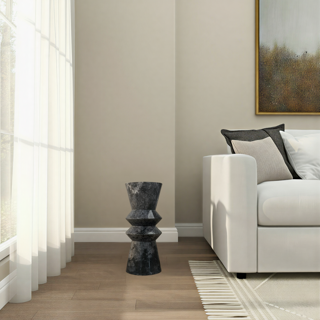 Pristine Vase - Black & Blue