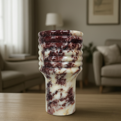 Echo Vase - Red & White