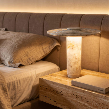 Vesta Table Lamp -Cheetah White