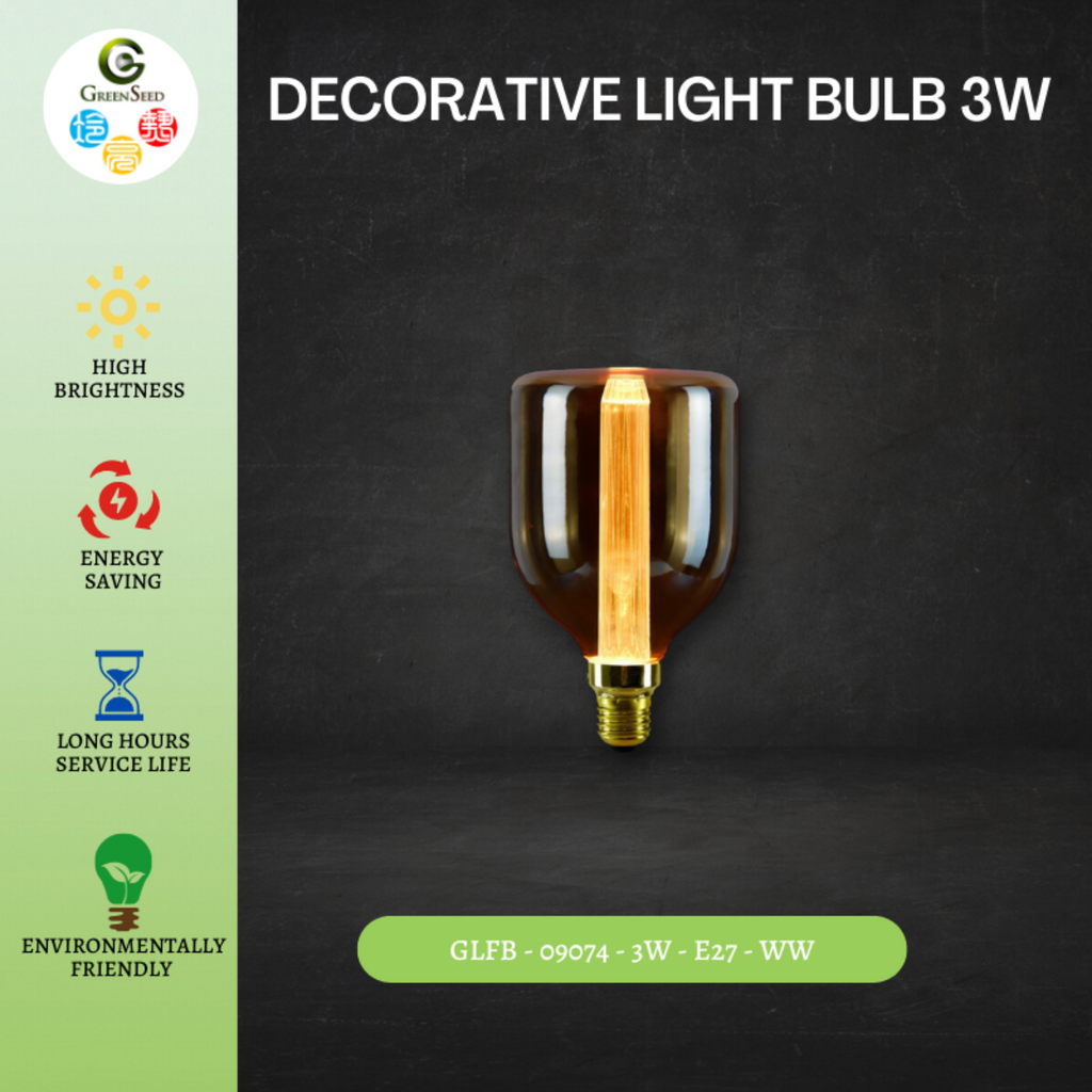 Upside down Carafe - High Quality 6W Bulb