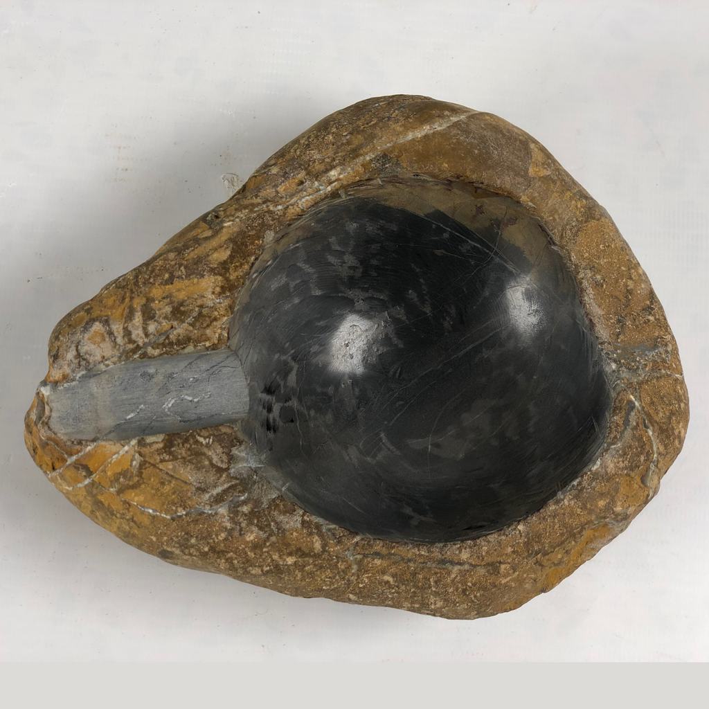 River Stone Mustard Cigar Ash Tray