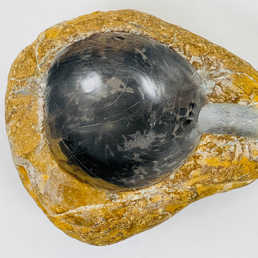 River Stone Mustard Cigar Ash Tray