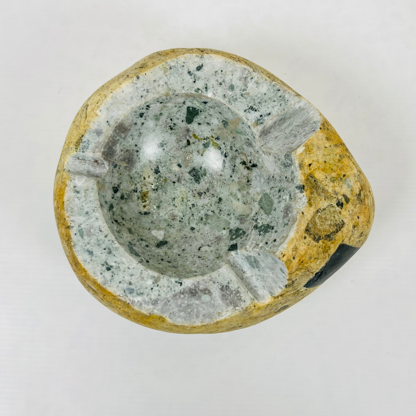 Mustard Shell Ash Tray - River Stone