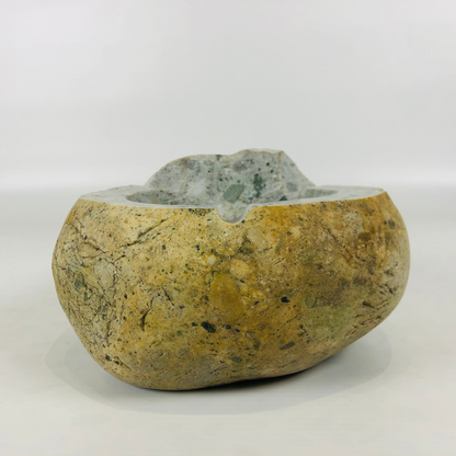 Mustard Shell Ash Tray - River Stone