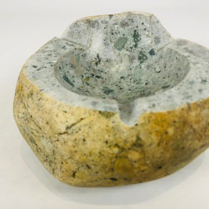 Mustard Shell Ash Tray - River Stone