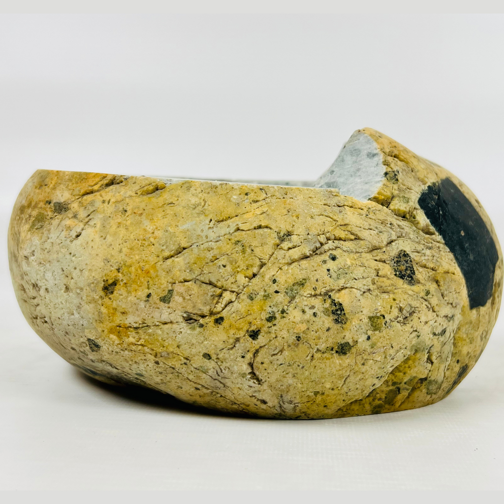 River Stone Mustard Shell Ash Tray
