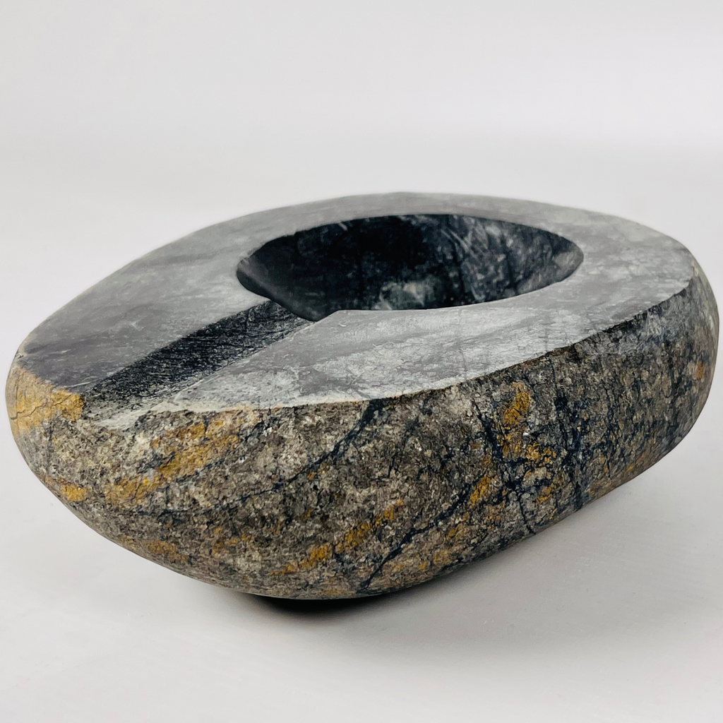 River Stone Deep Black Cigar Ash Tray