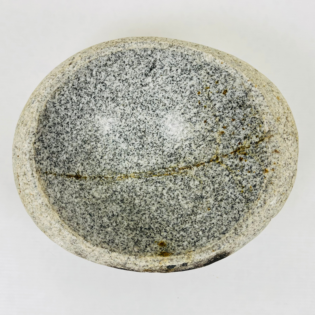 Checked River Stone Serving Bowl