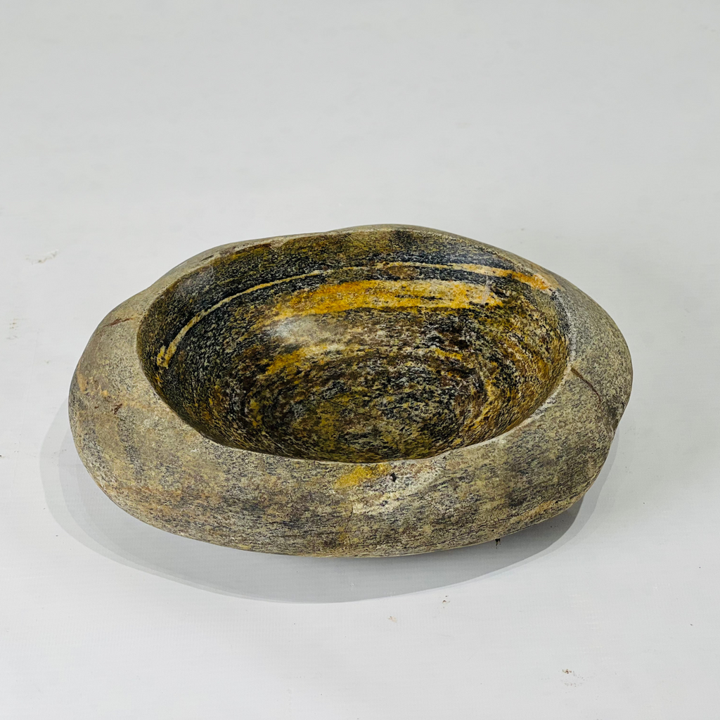 Honey River Stone Serving Bowl