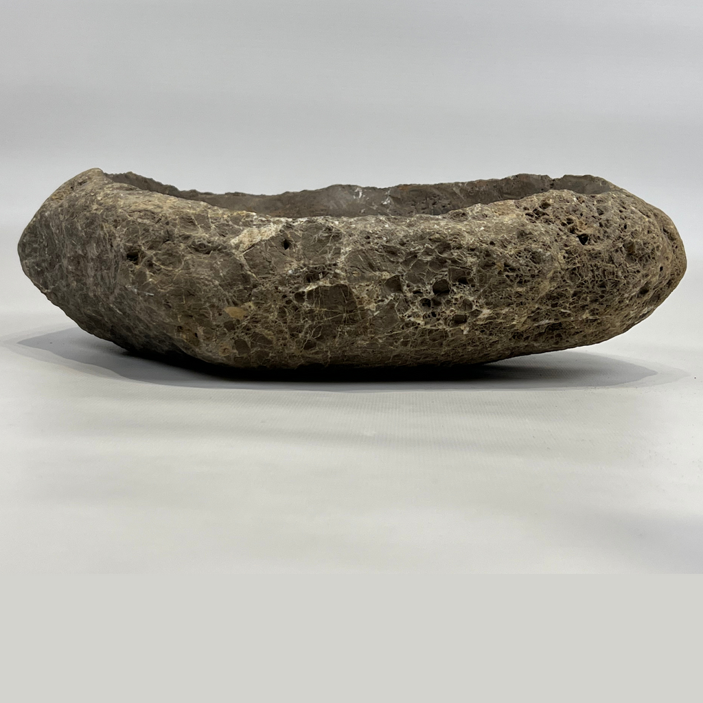 Flaxen River Stone Serving Bowl