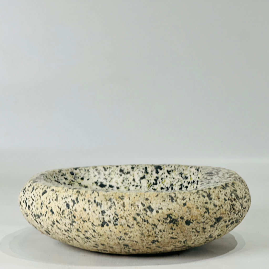 Blotched River Stone Serving Bowl