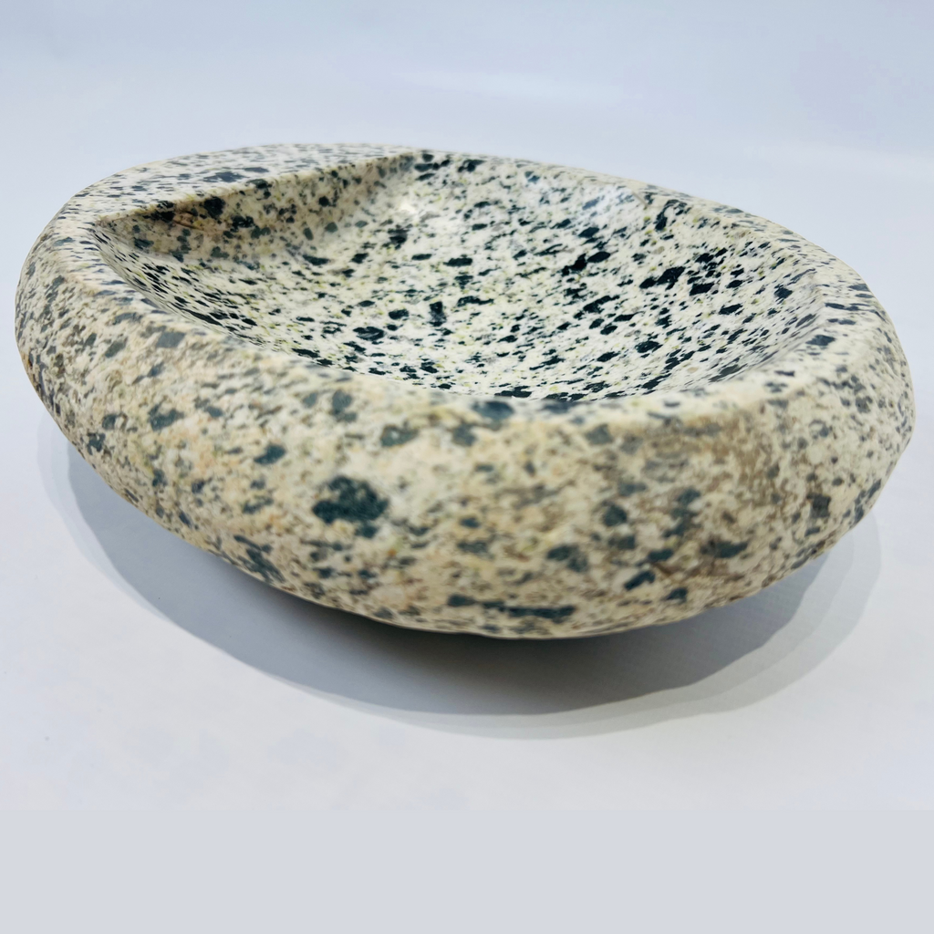 Blotched River Stone Serving Bowl