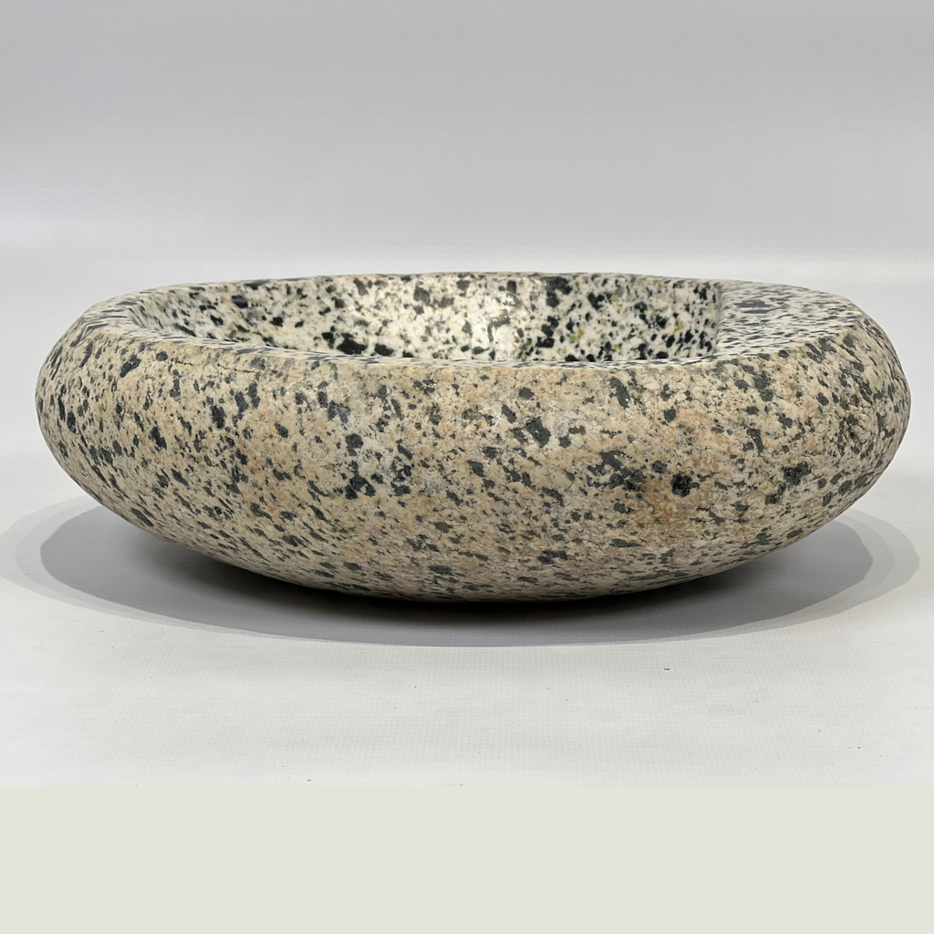 Blotched River Stone Serving Bowl