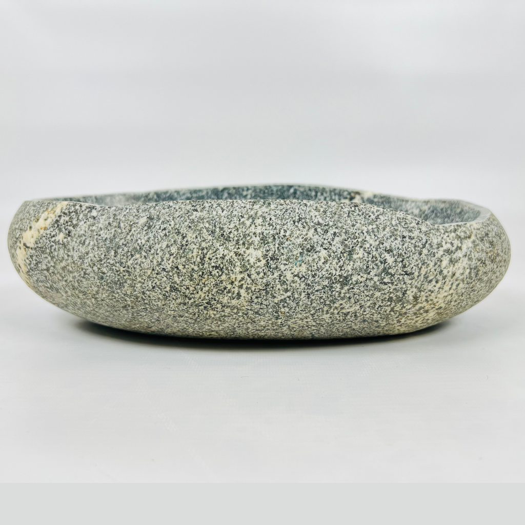 One Line River Stone Serving Bowl