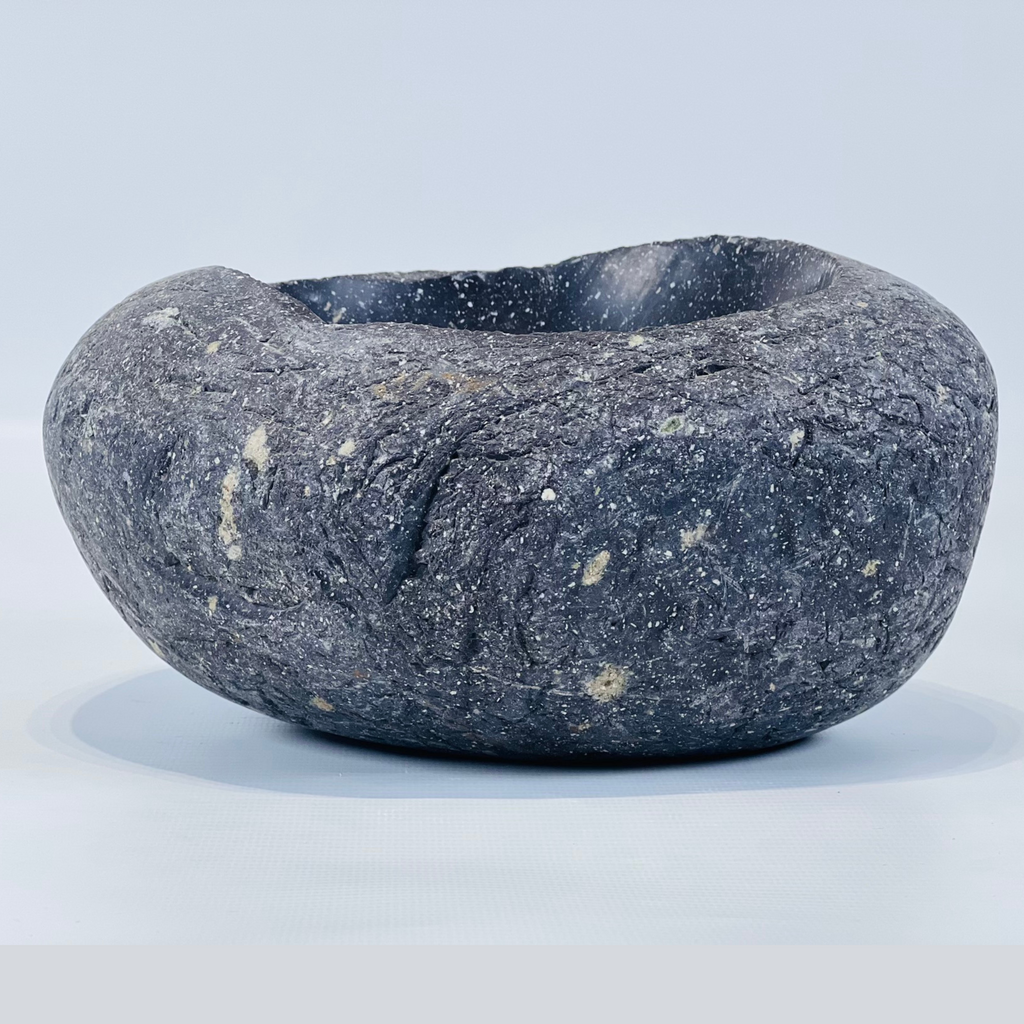 Fossil Grey River Stone Serving Bowl