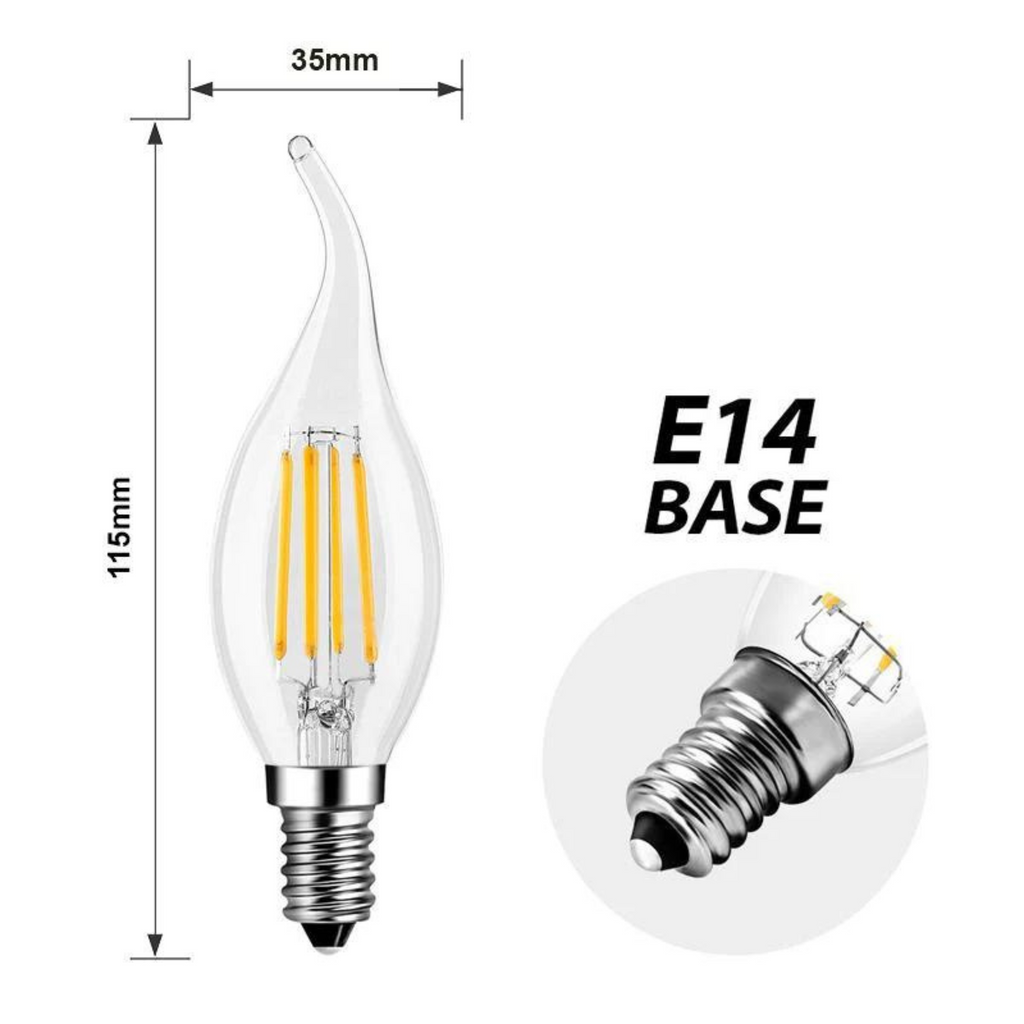 Burning Flame High Quality 4W Bulb