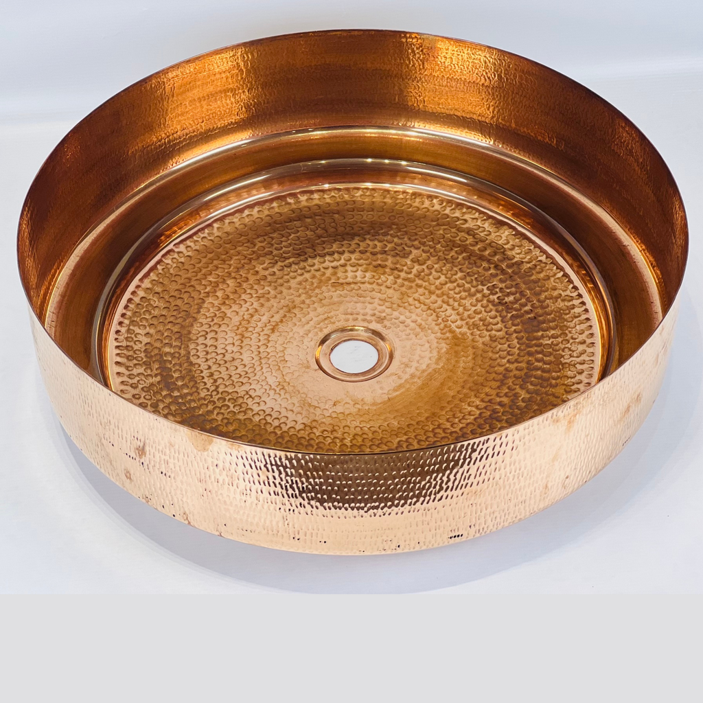 Polished Copper Beaten Sink