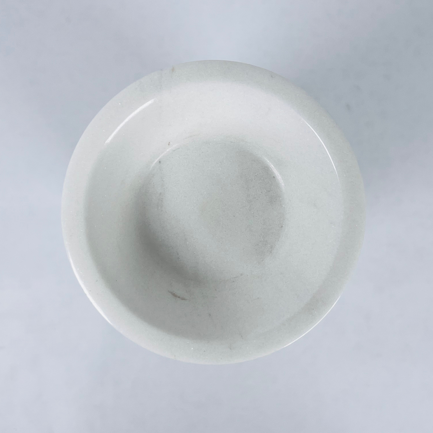 Bulged Disc Candle Stand - White