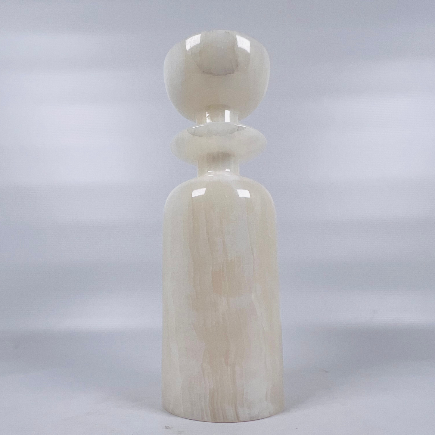 Collared Candle Stand - Onyx