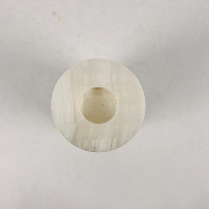 Collared Candle Stand - Onyx