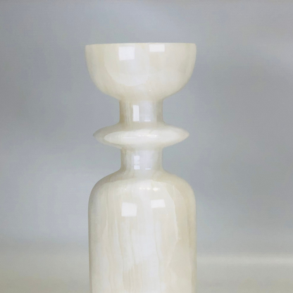 Collared Candle Stand - Onyx